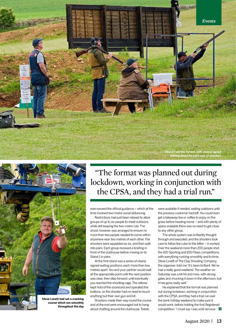 Clay Shooting Preview Pages