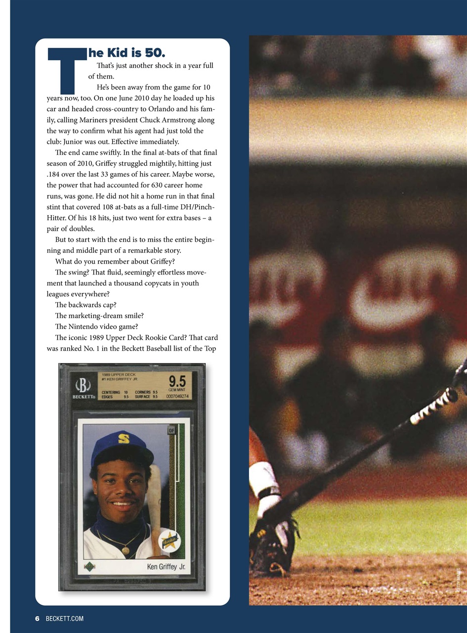 Beckett Baseball Magazine Preview Pages