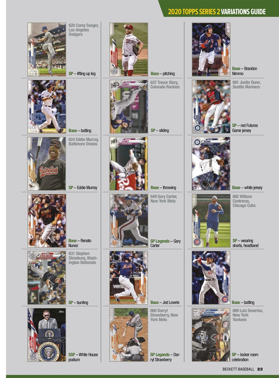 Beckett Baseball Magazine Preview Pages