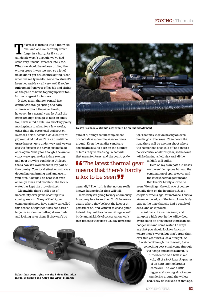 Sporting Rifle Preview Pages