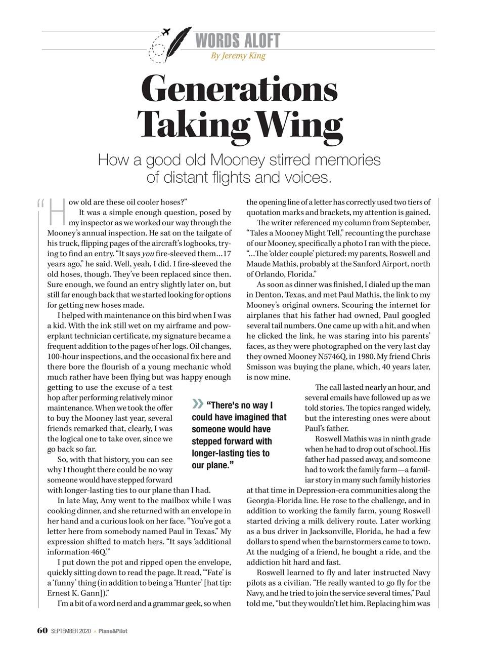 Plane & Pilot Preview Pages