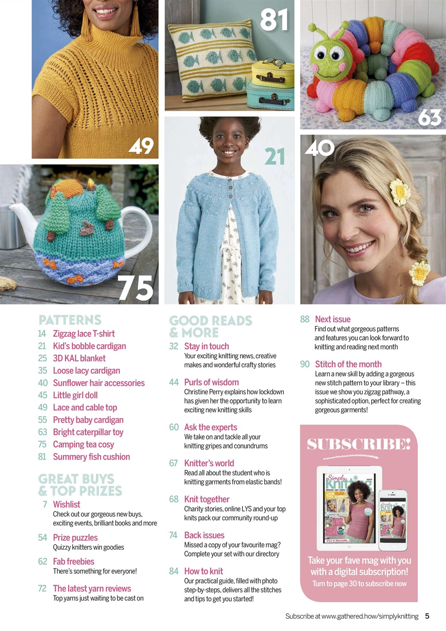 Simply Knitting Preview Pages