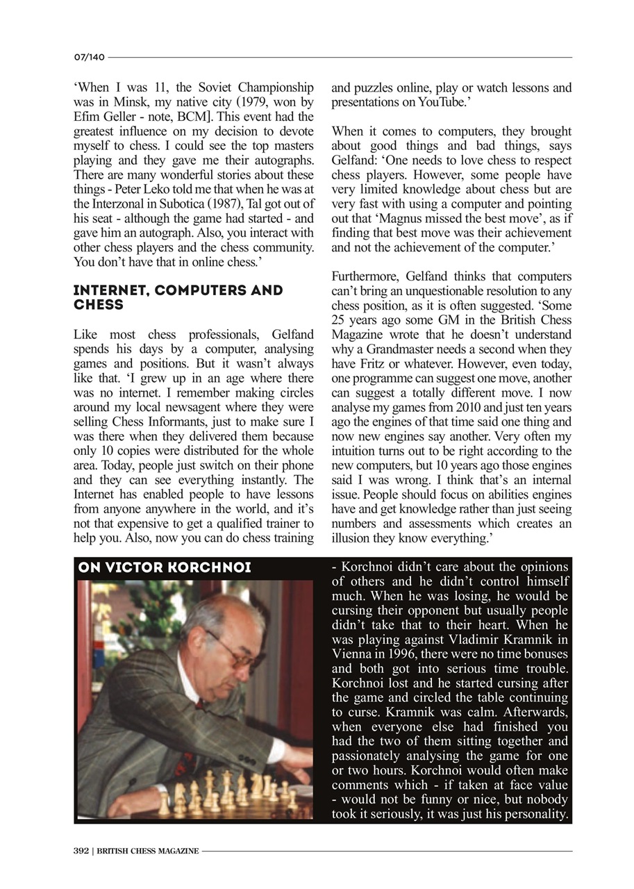 British Chess Magazine Preview Pages