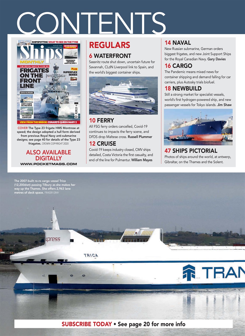 Ships Monthly Preview Pages