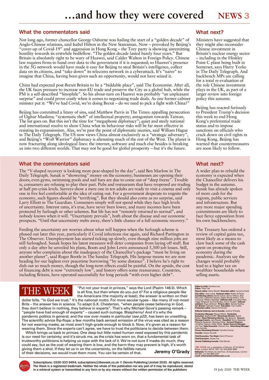 The Week Preview Pages