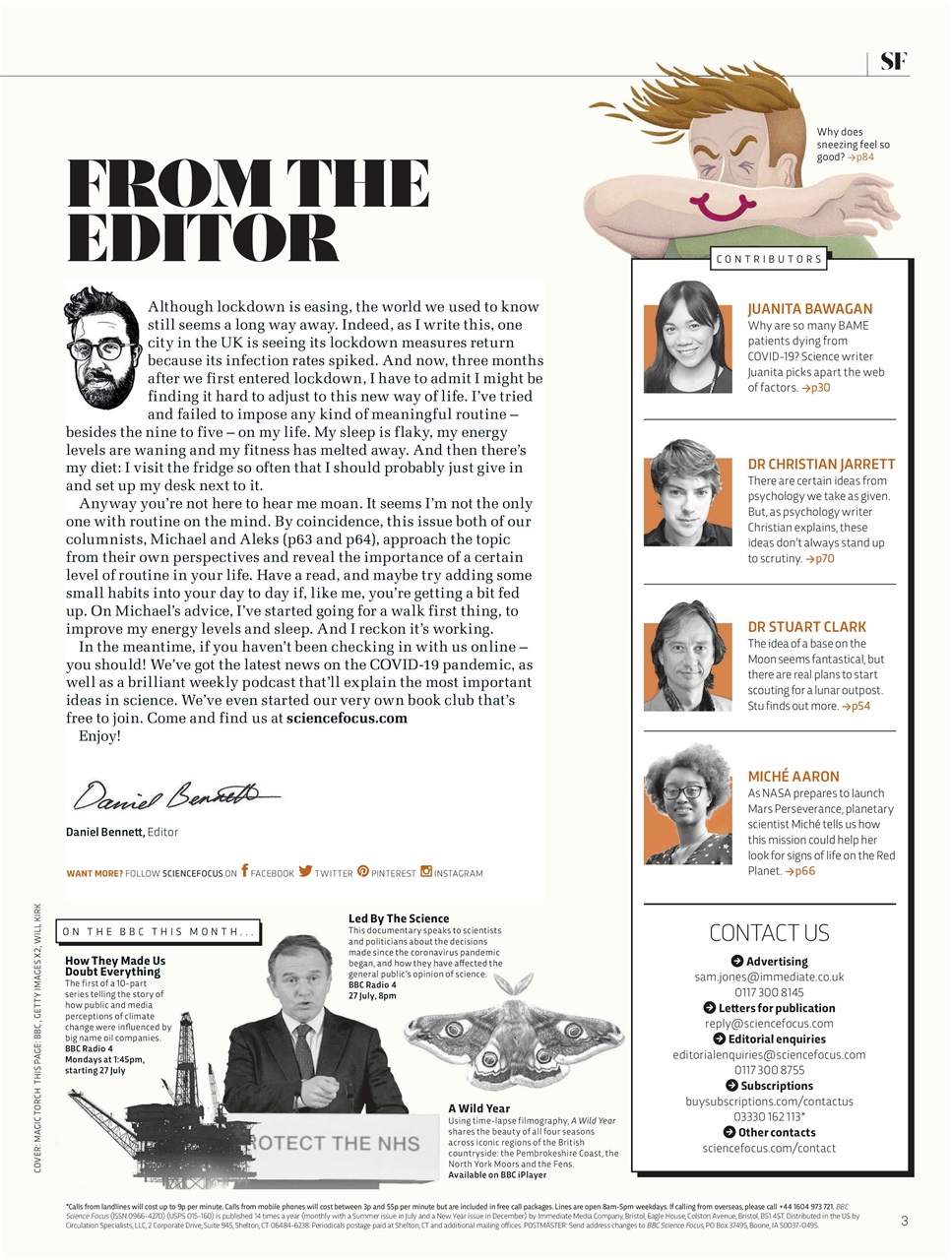 BBC Science Focus Magazine Preview Pages