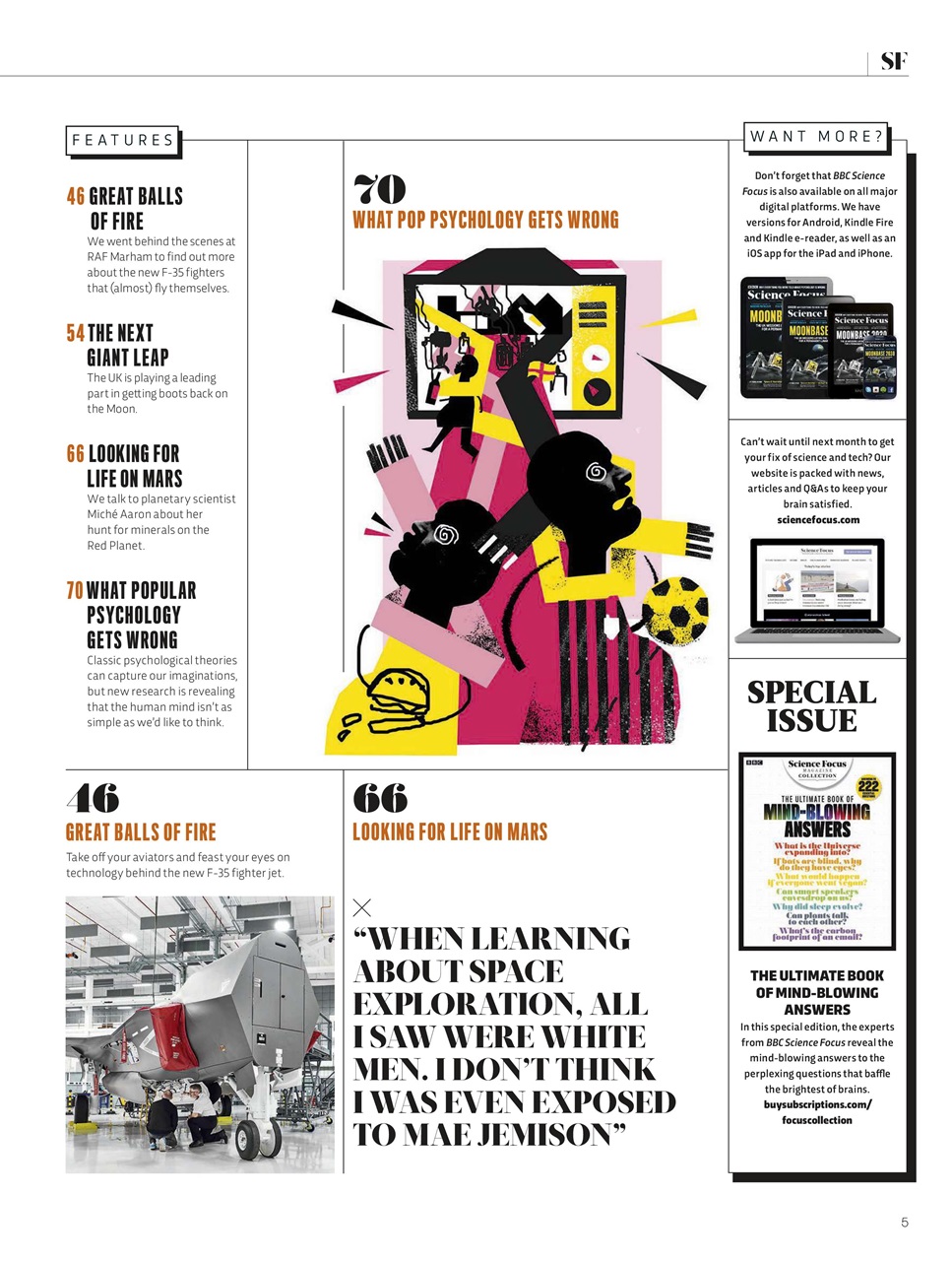 BBC Science Focus Magazine Preview Pages