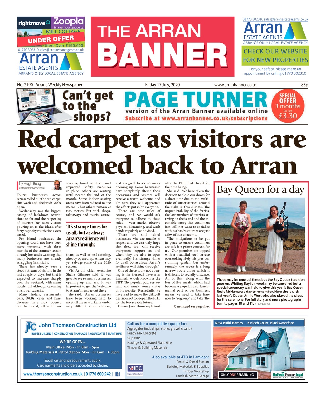 Arran Banner Preview Pages