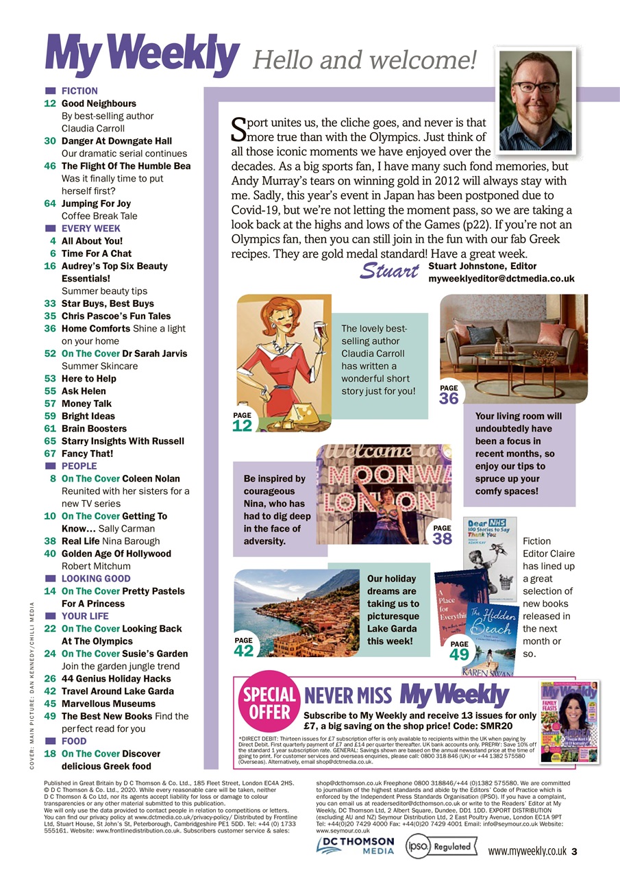 My Weekly Preview Pages