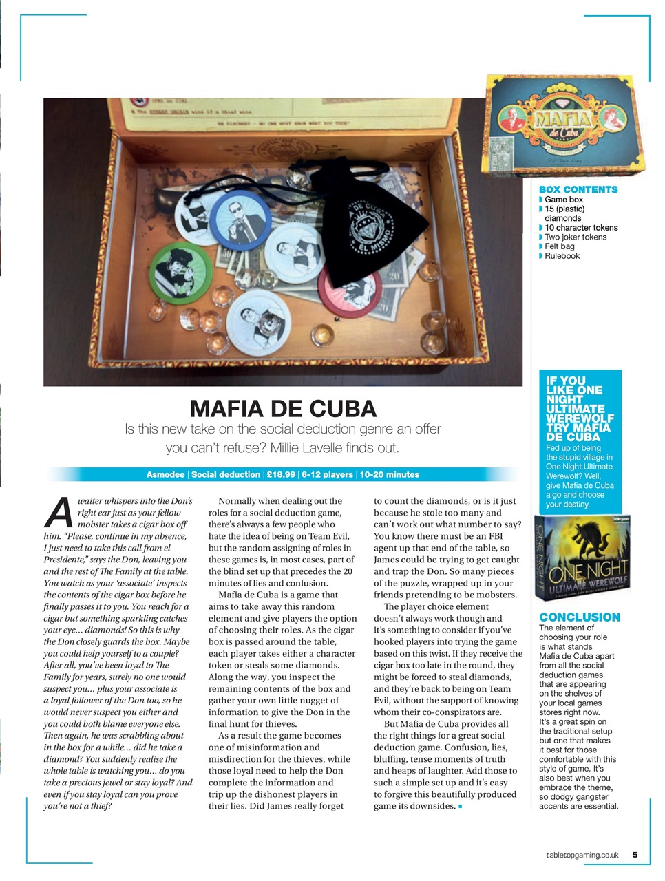 Tabletop Gaming Preview Pages