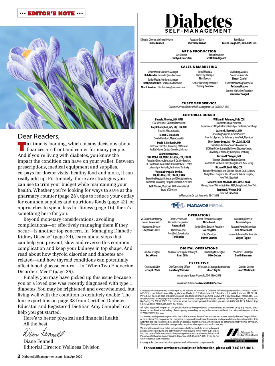 Diabetes Self-Management Preview Pages