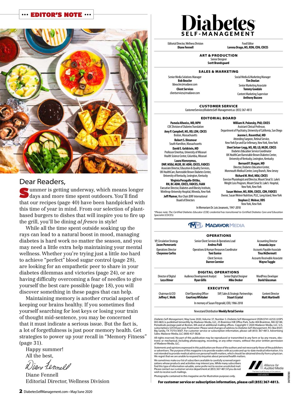 Diabetes Self-Management Preview Pages
