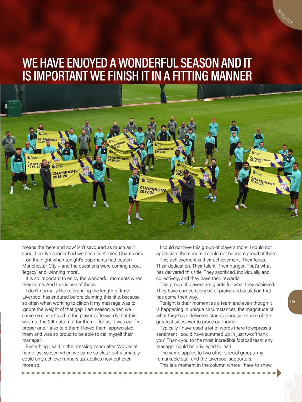 Liverpool FC Programmes Preview Pages