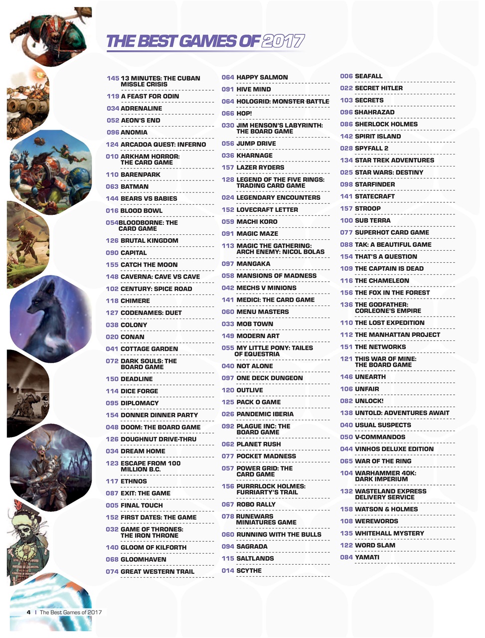 Tabletop Gaming Preview Pages