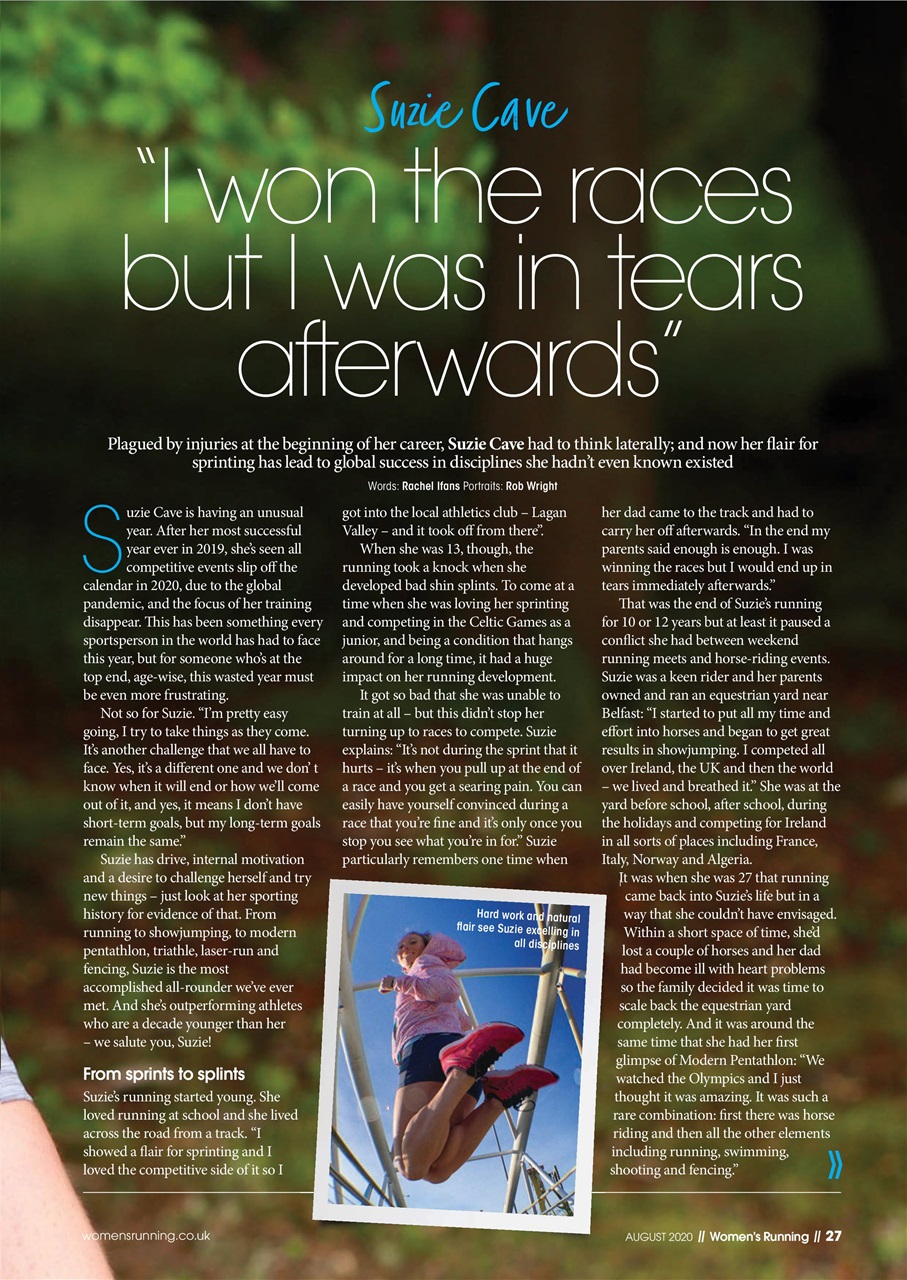 Women’s Running Preview Pages