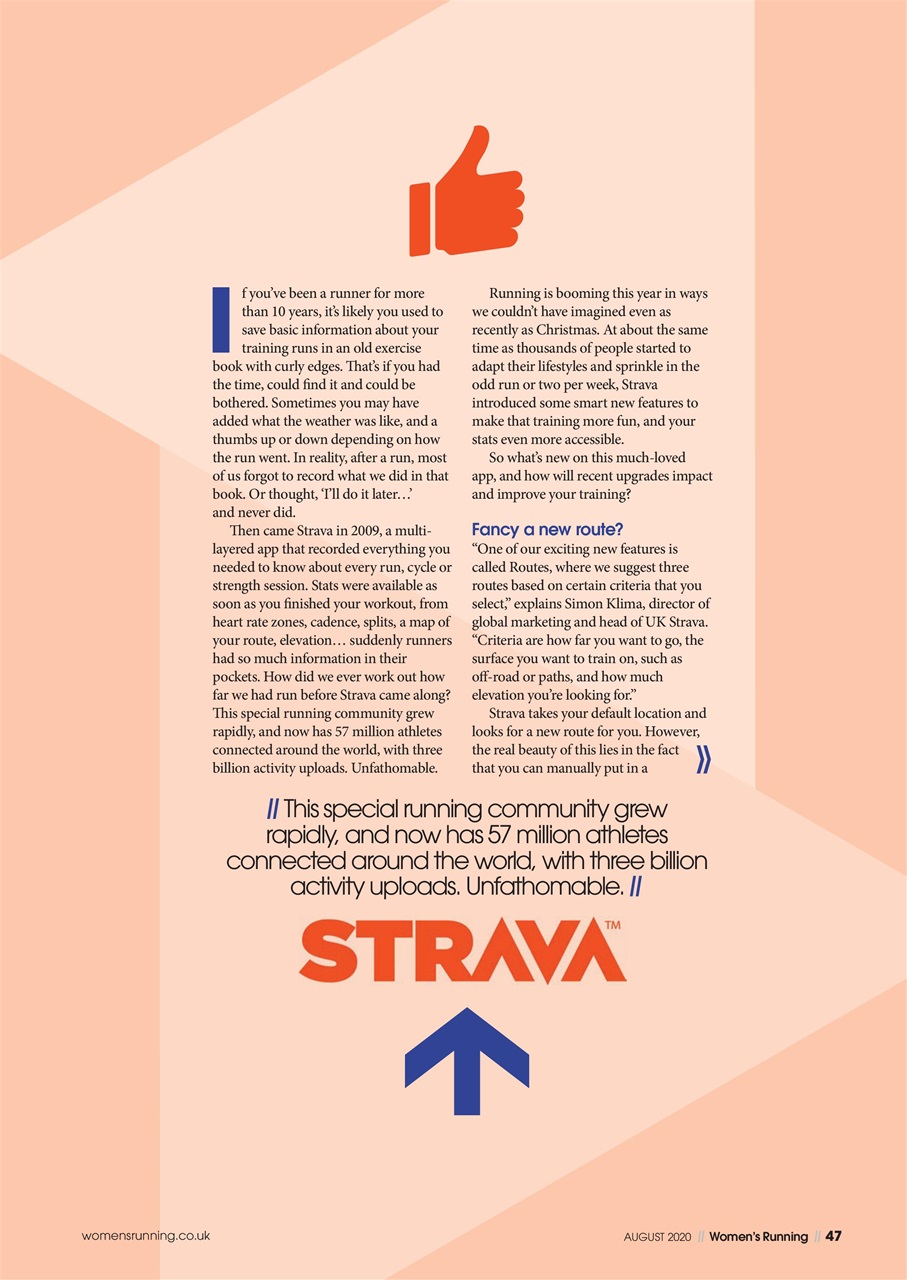 Women’s Running Preview Pages