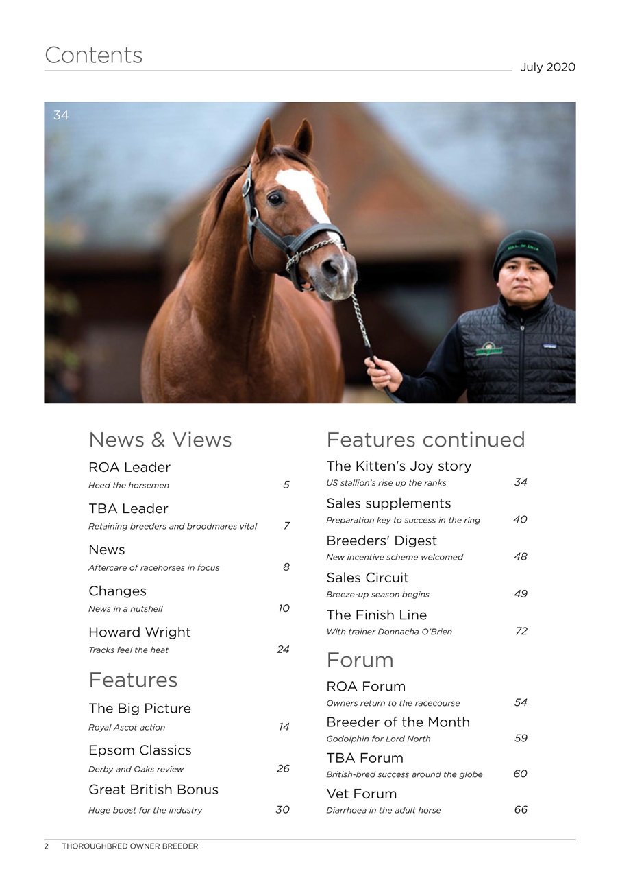 The Owner Breeder Preview Pages