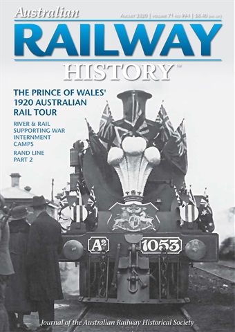 Australian Railway History issue August 2020