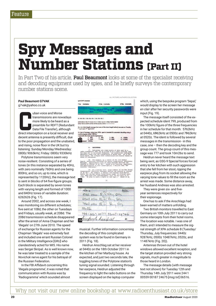 Radio User Preview Pages