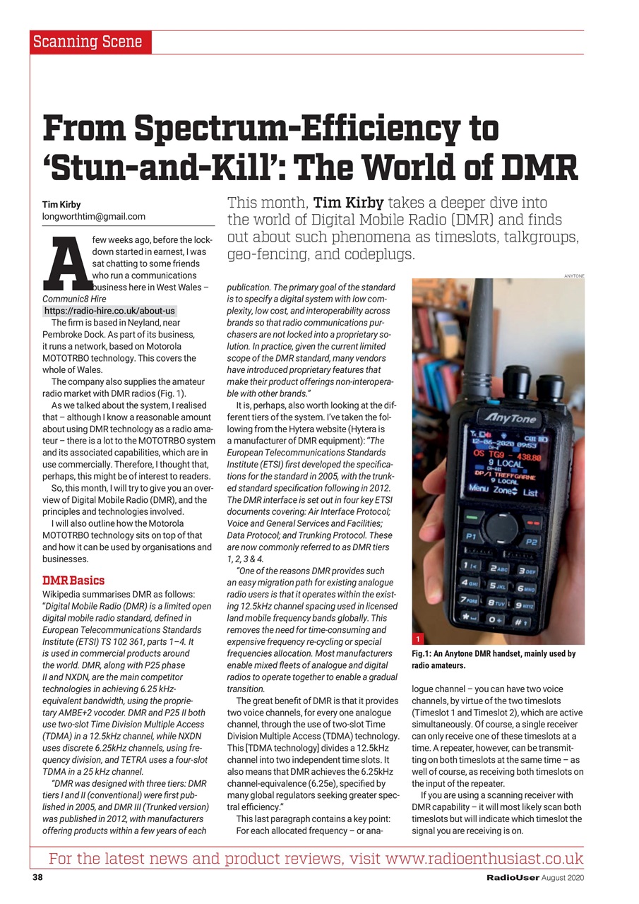 Radio User Preview Pages