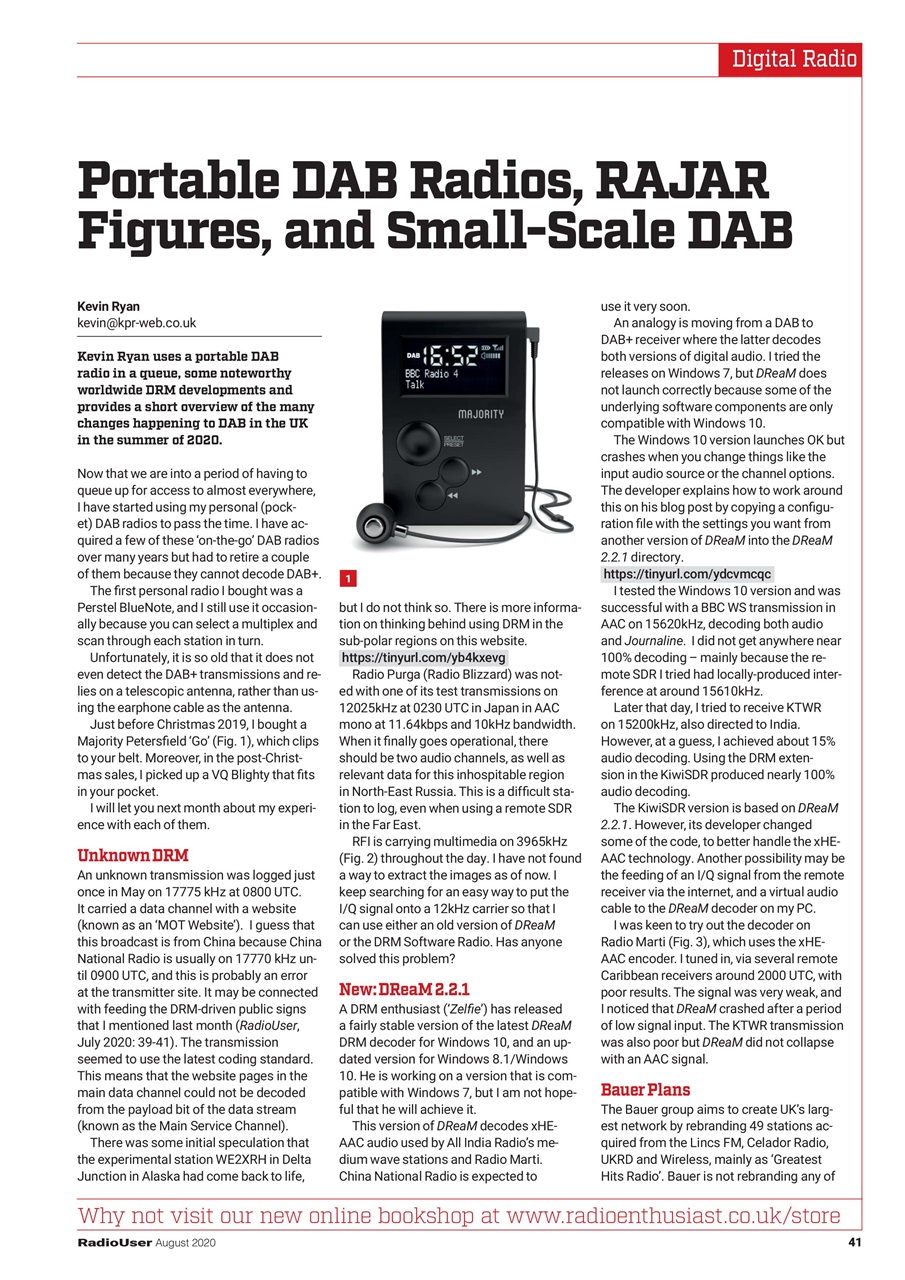 Radio User Preview Pages