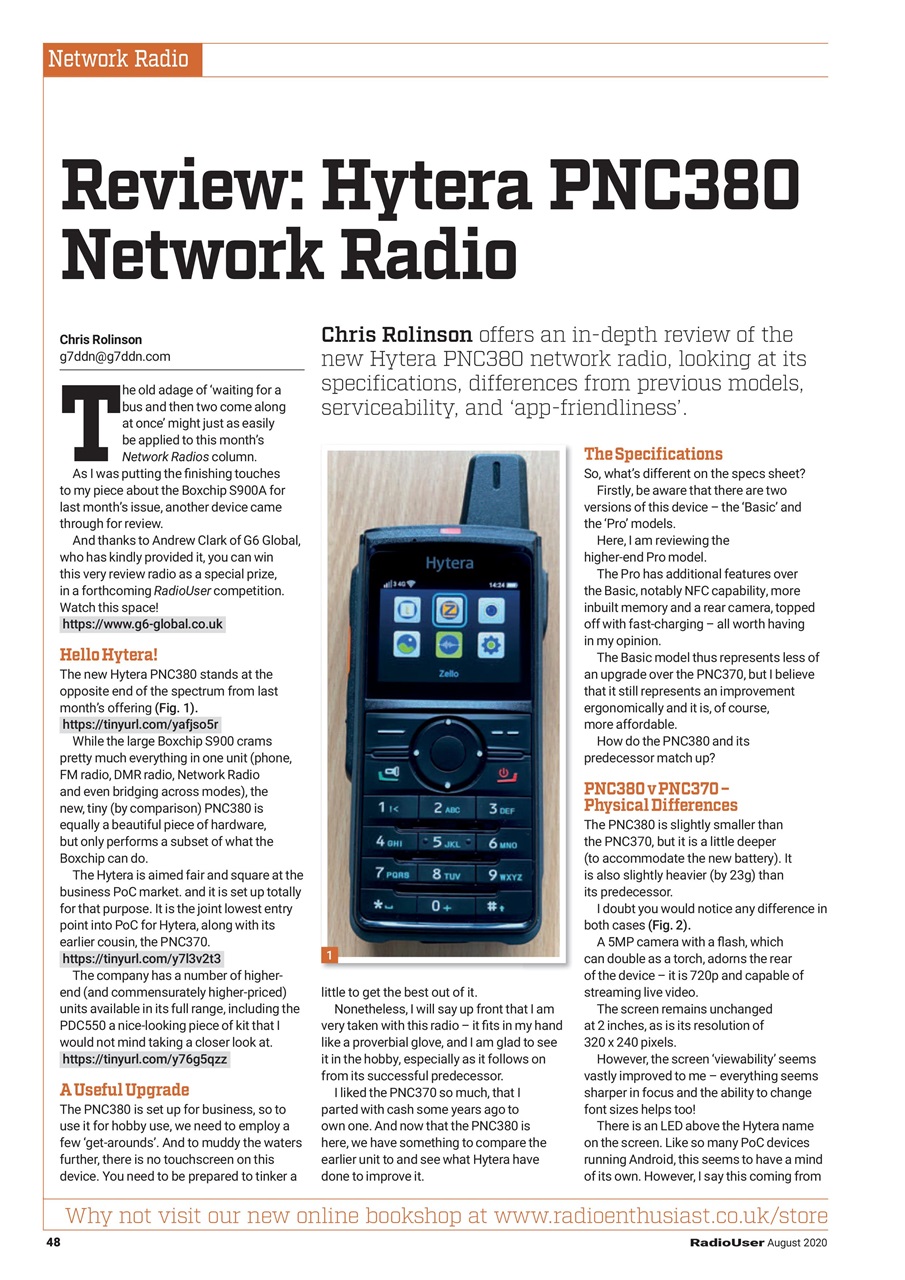 Radio User Preview Pages