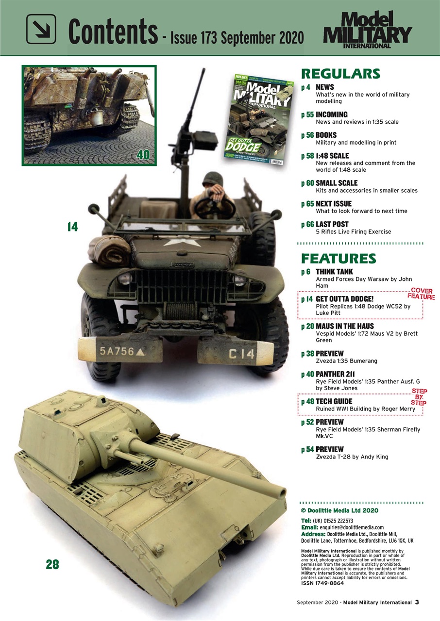 Military Modelling International Magazine Preview Pages
