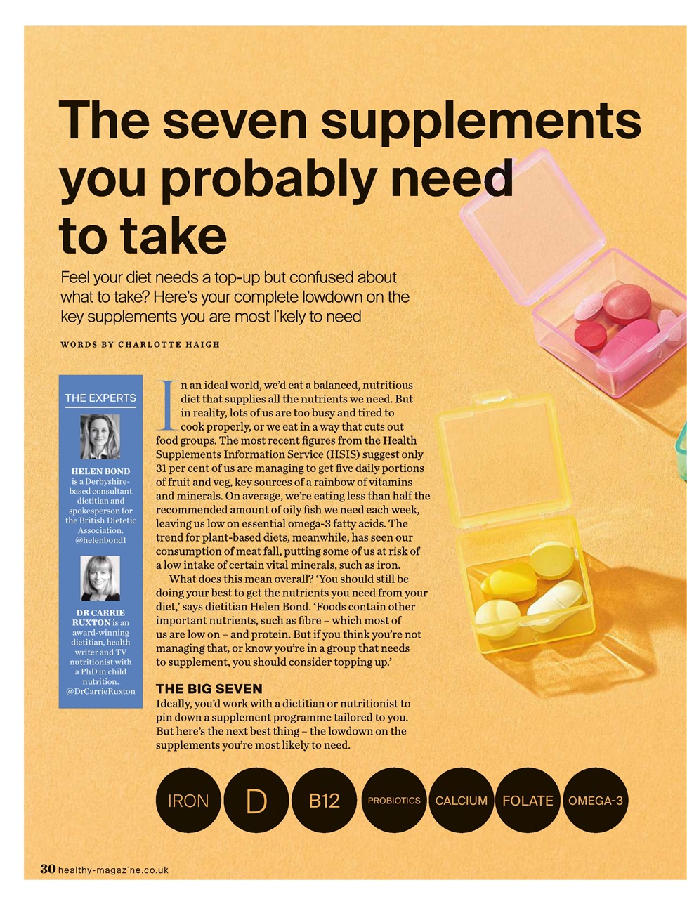 Healthy Magazine Preview Pages