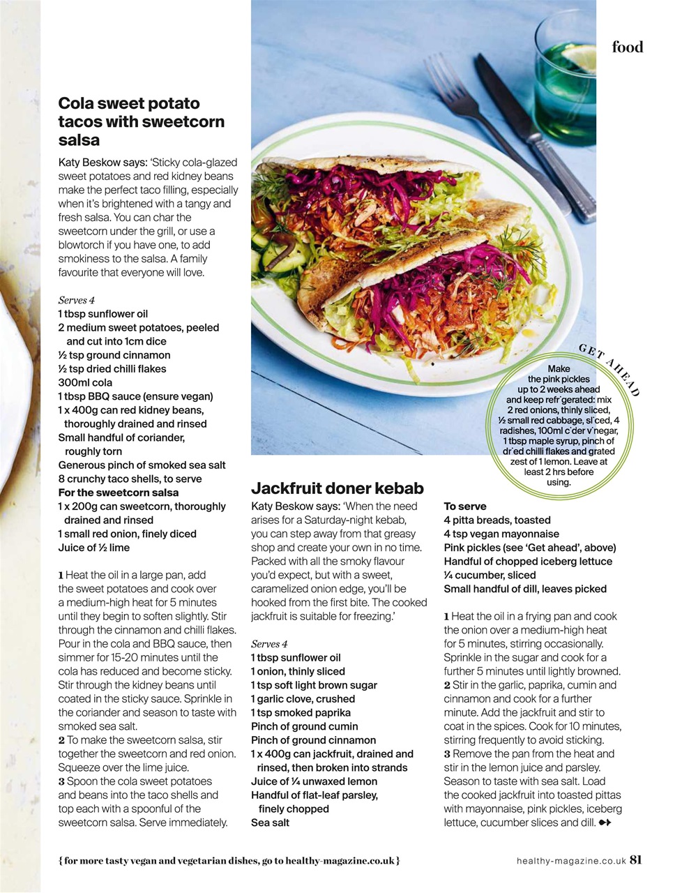 Healthy Magazine Preview Pages