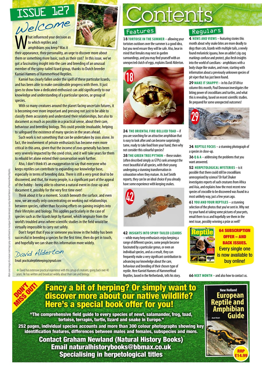Practical Reptile Keeping Preview Pages
