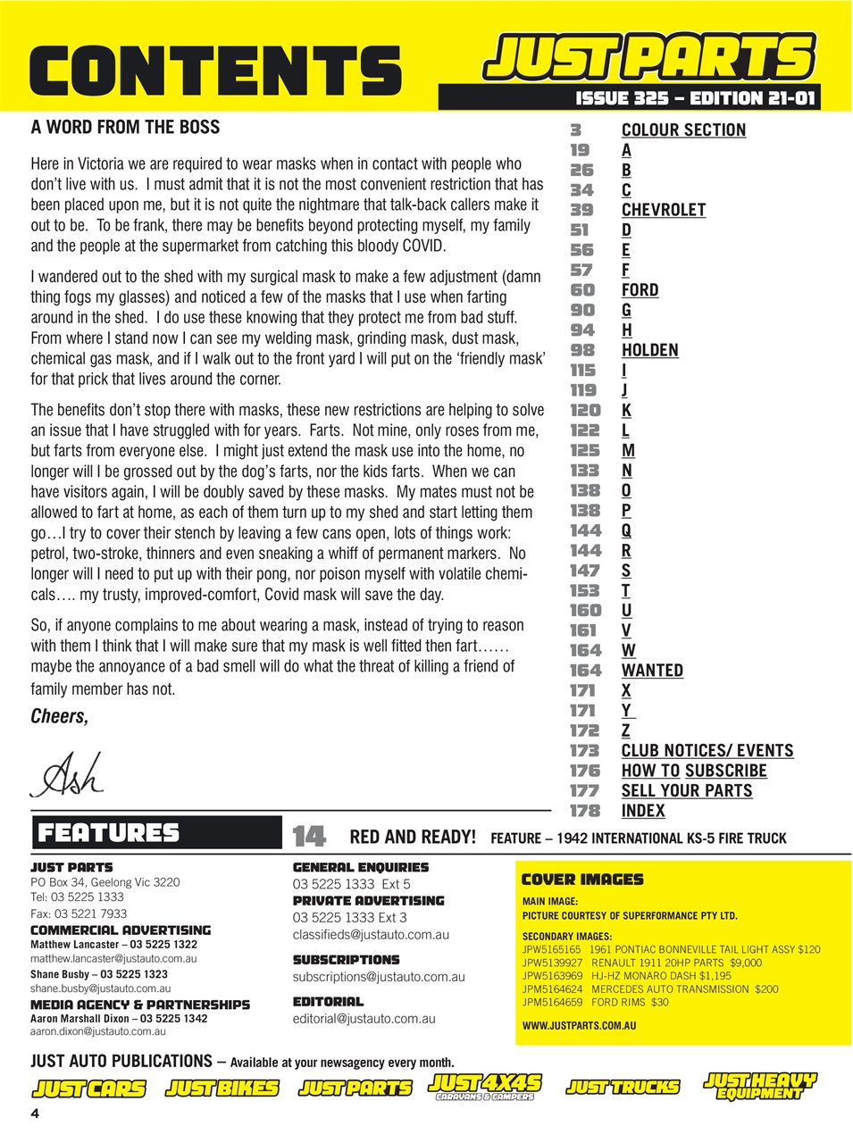JUST PARTS Preview Pages