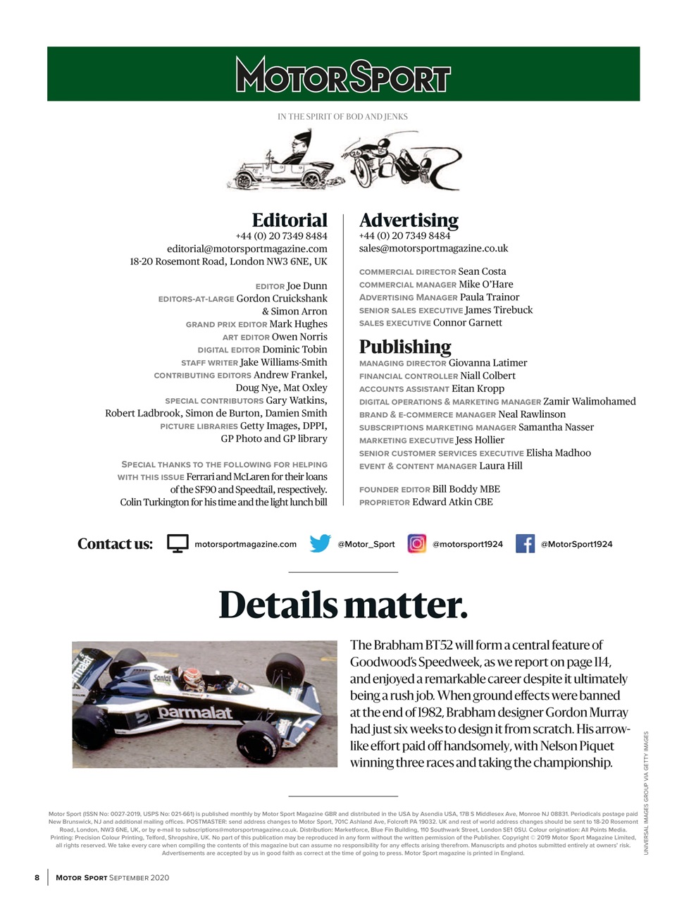 Motor Sport Magazine Preview Pages