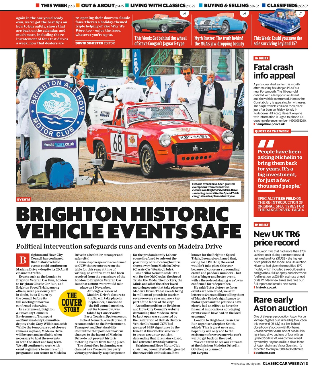 Classic Car Weekly Preview Pages