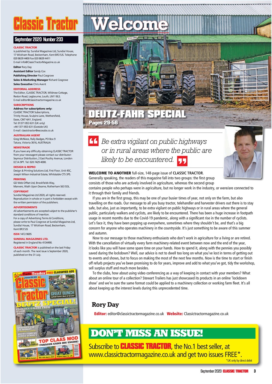 Classic Tractor Preview Pages