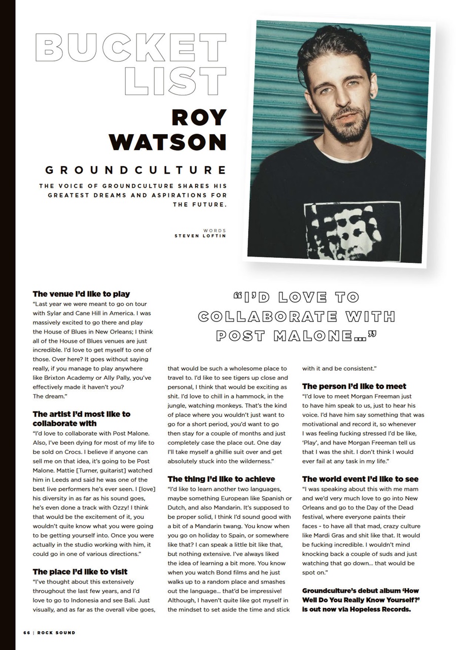 Rock Sound Magazine Preview Pages