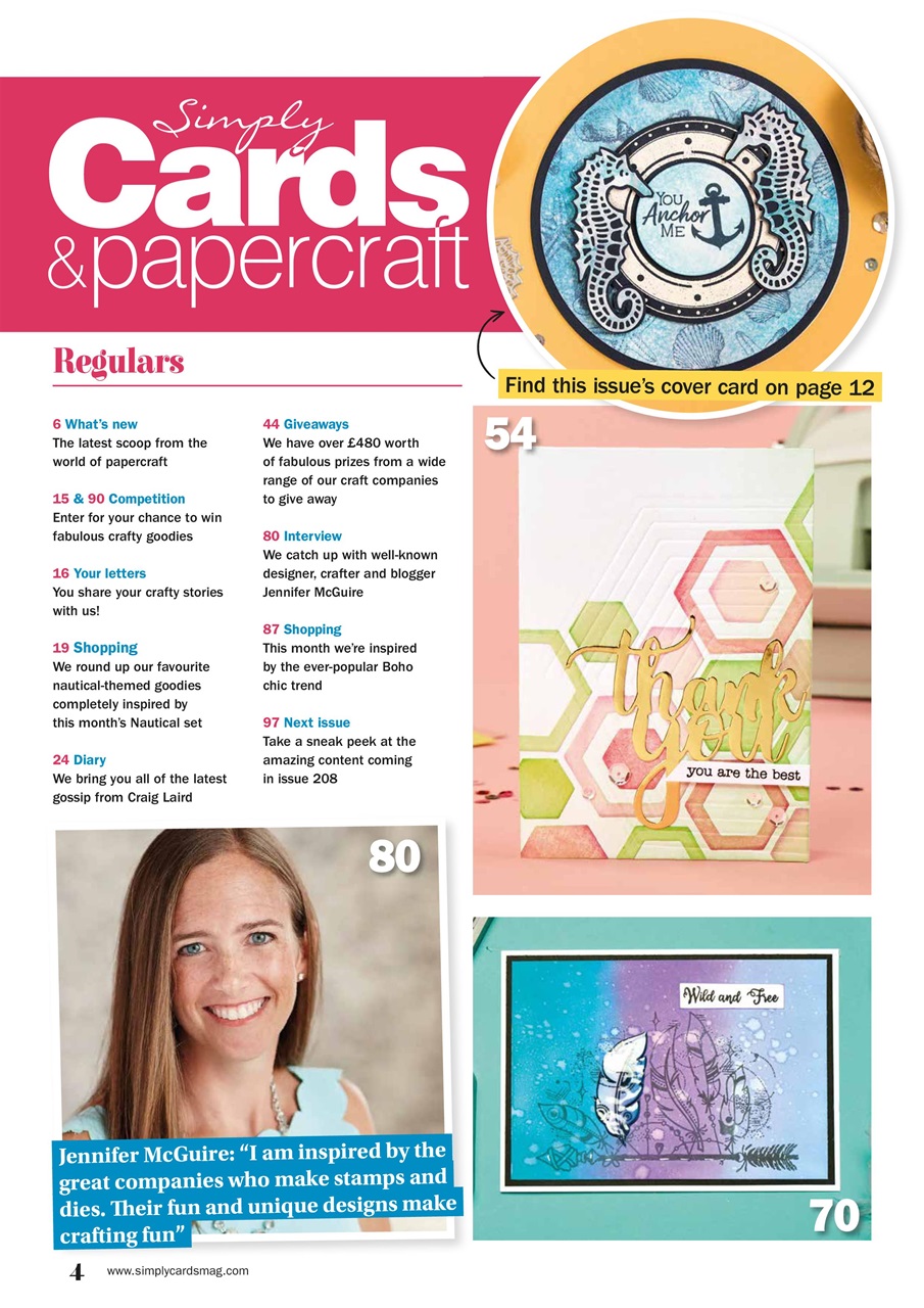 Simply Cards & Papercraft Preview Pages