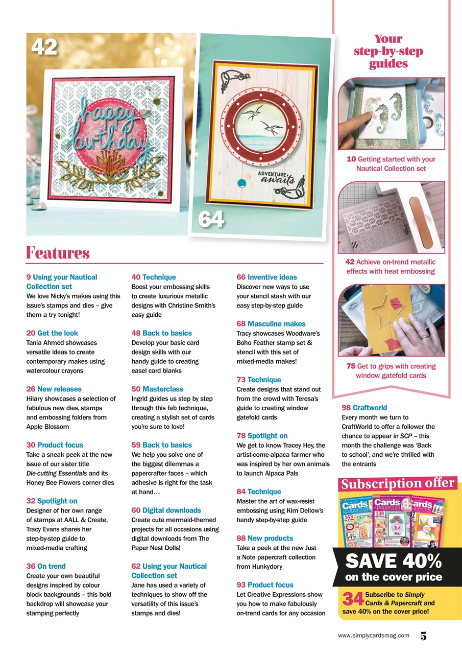Simply Cards & Papercraft Preview Pages