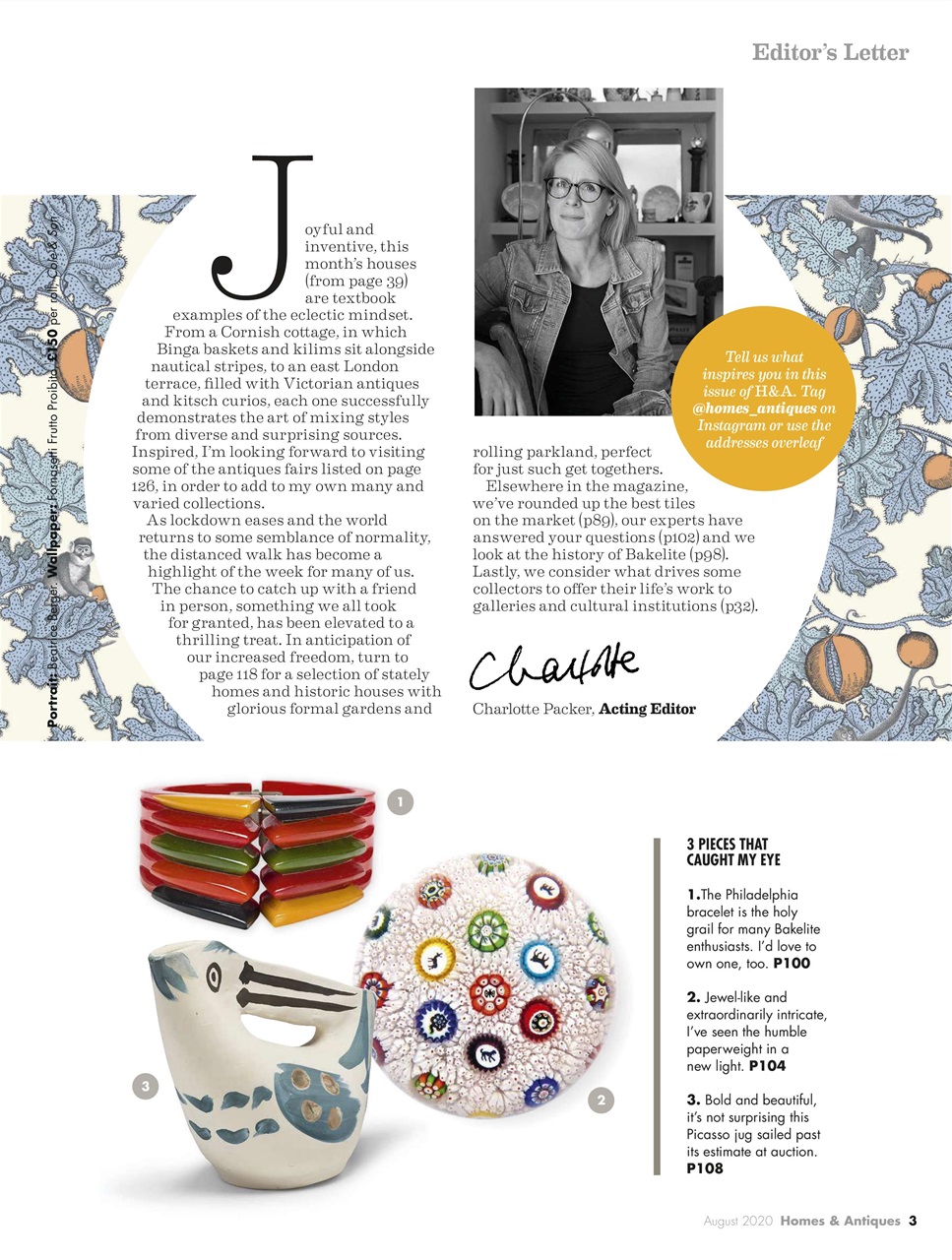 Homes & Antiques Magazine Preview Pages