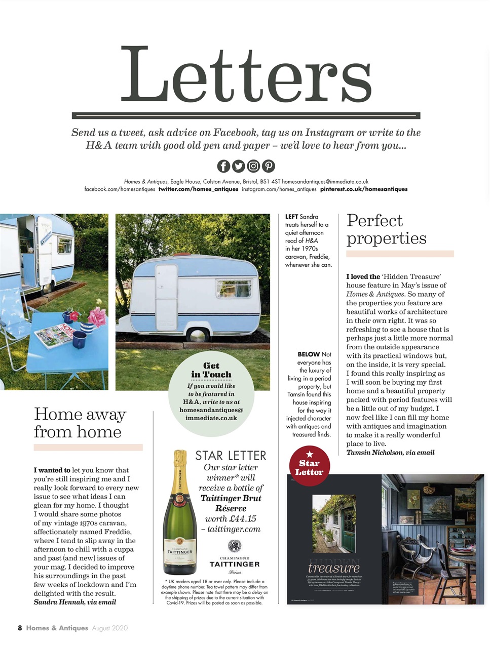 Homes & Antiques Magazine Preview Pages