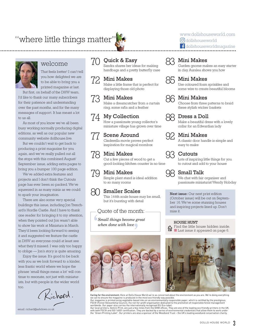 Dolls House World Preview Pages