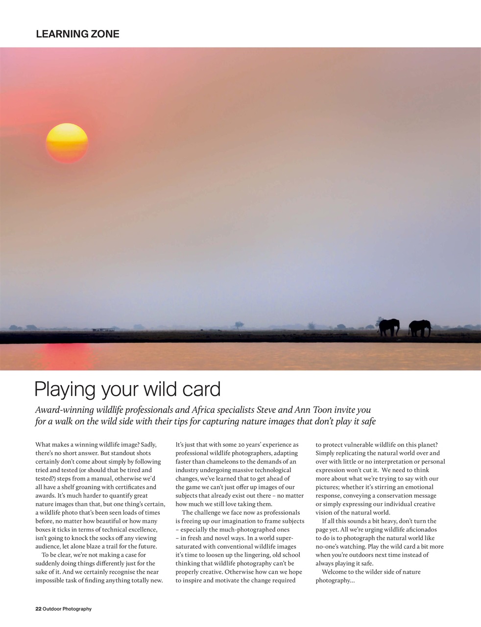 Outdoor Photography Preview Pages