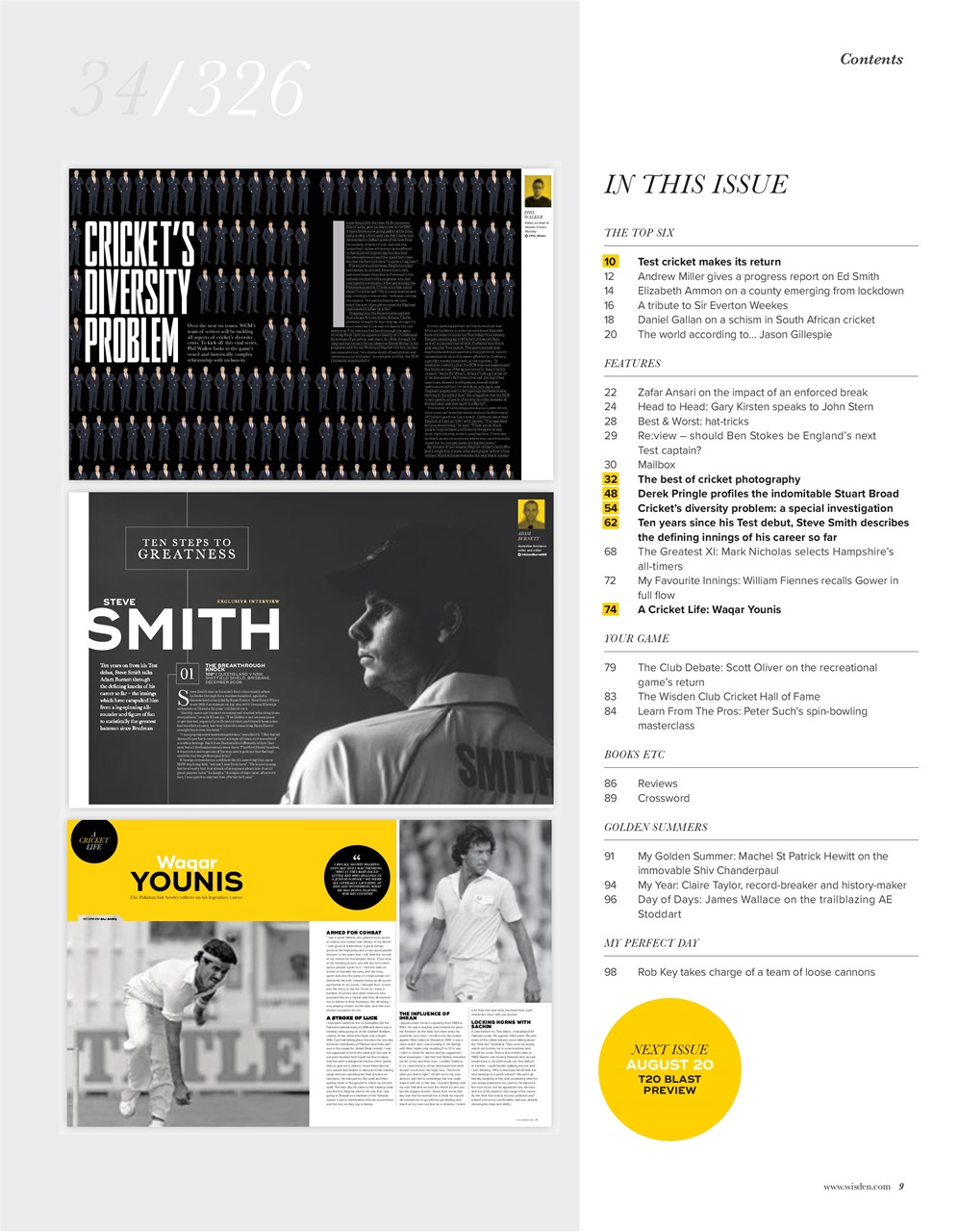 Wisden Cricket Monthly Preview Pages
