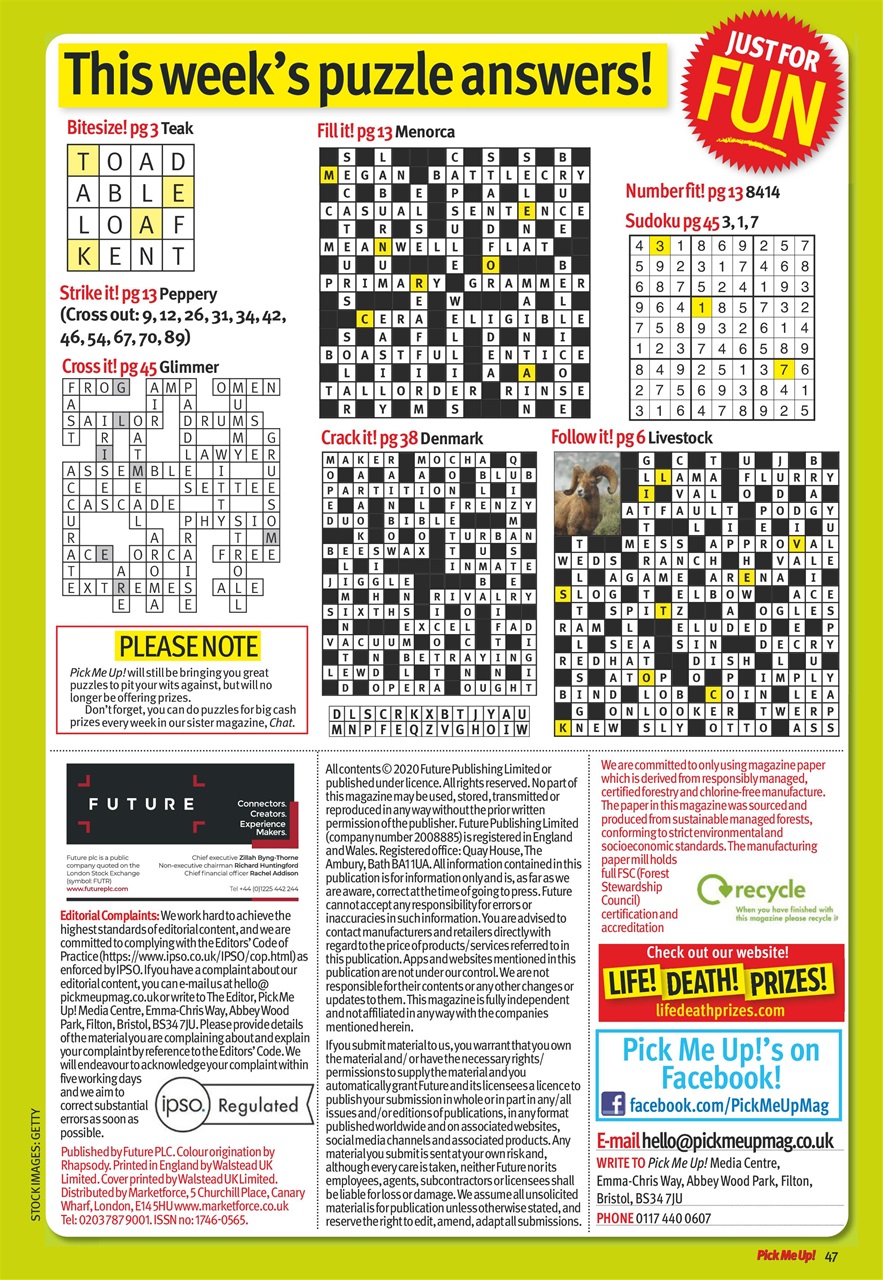 Pick Me Up Preview Pages