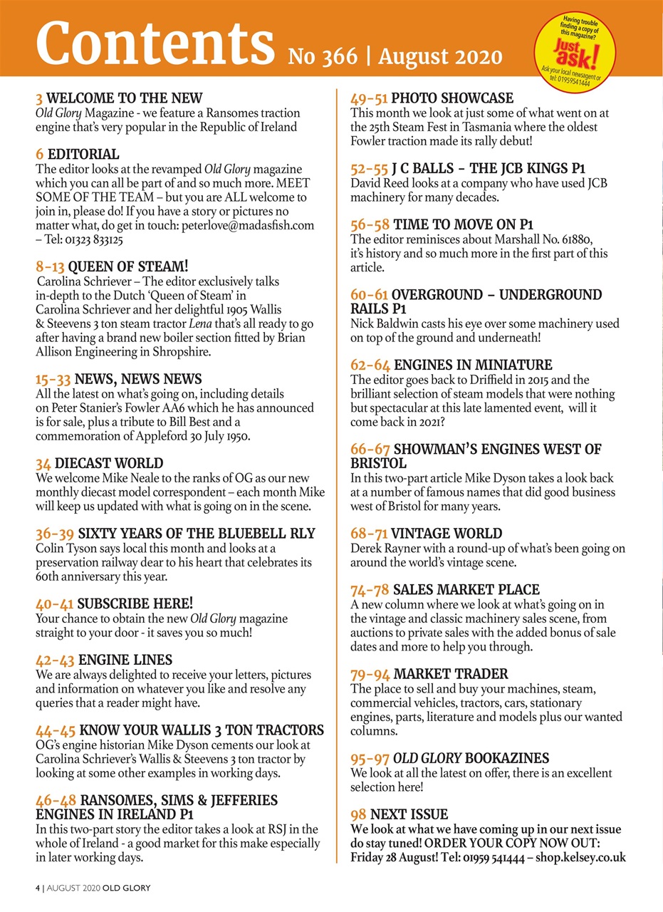 Old Glory Magazine Preview Pages