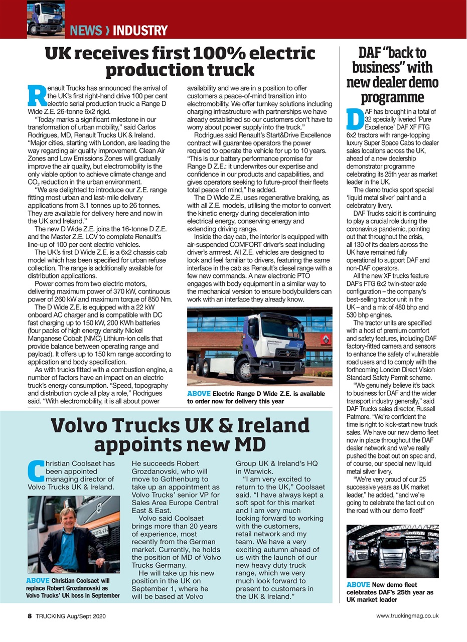 Trucking Magazine Preview Pages