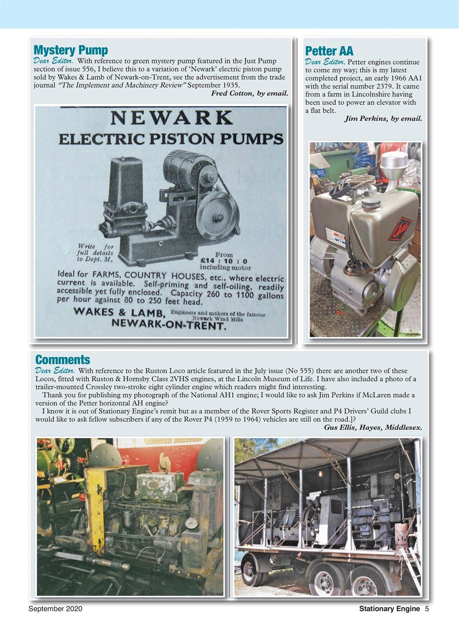 Stationary Engine Preview Pages