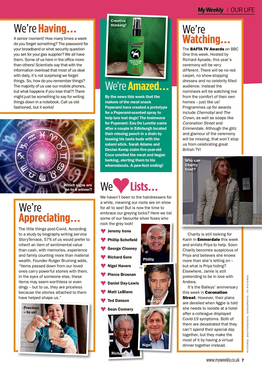 My Weekly Preview Pages