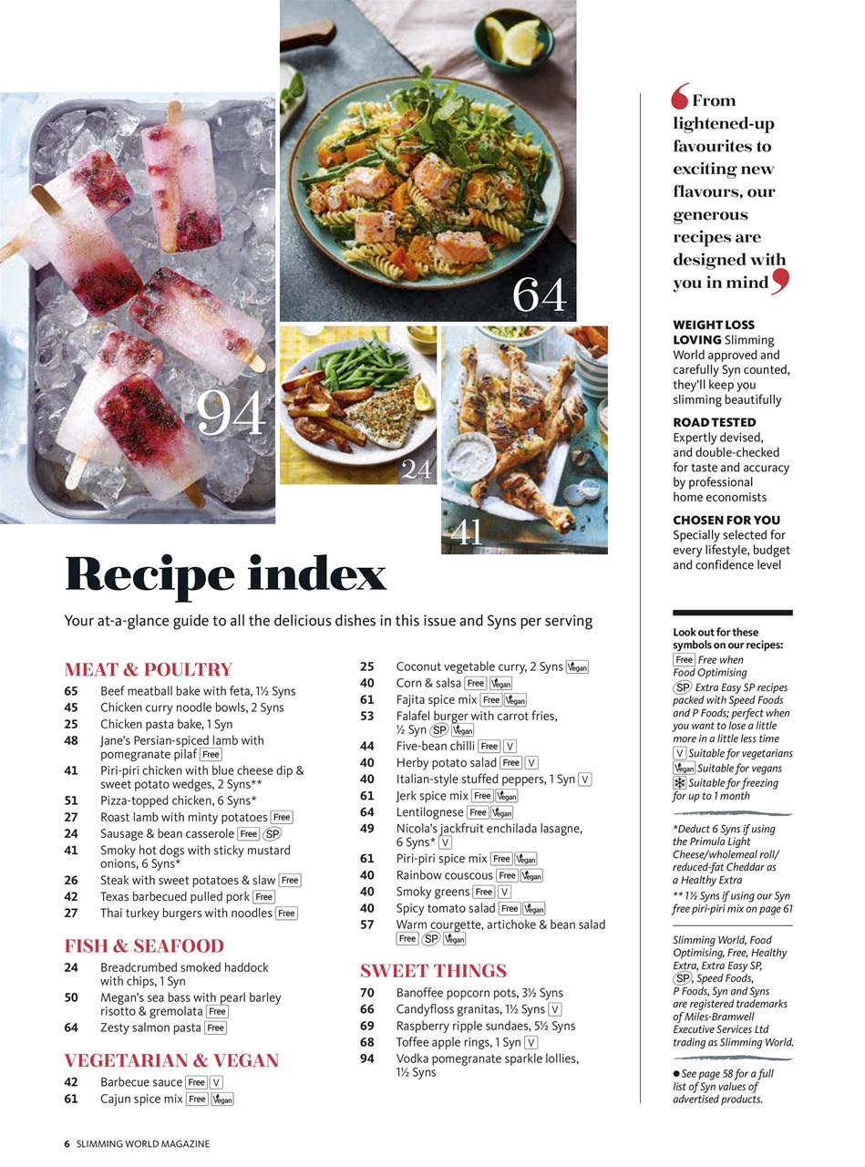 Slimming World Preview Pages