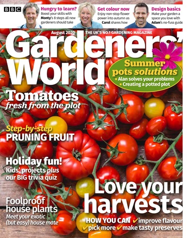 BBC Gardeners’ World Magazine issue August 2020