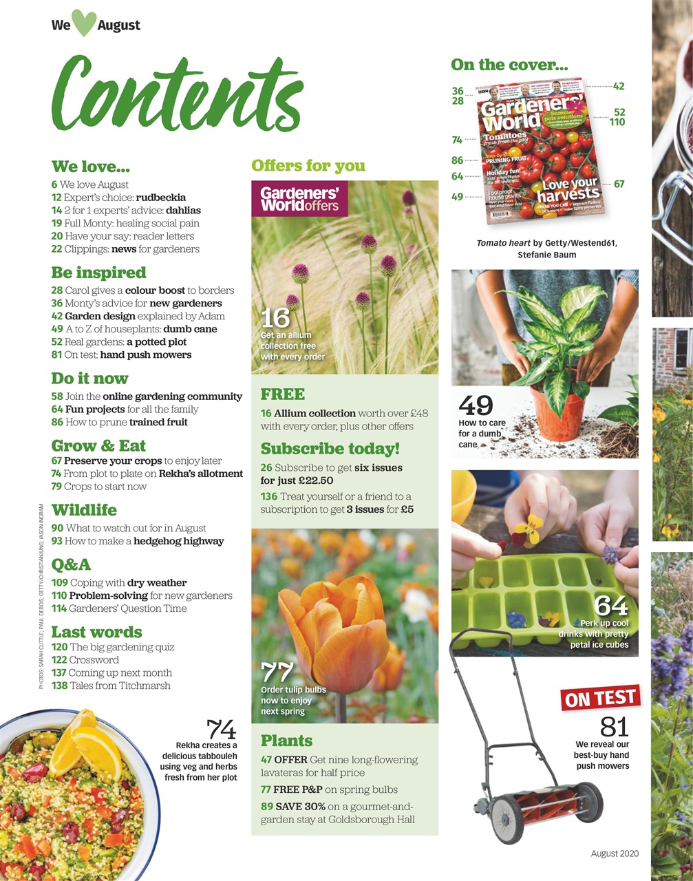 BBC Gardeners’ World Magazine Preview Pages